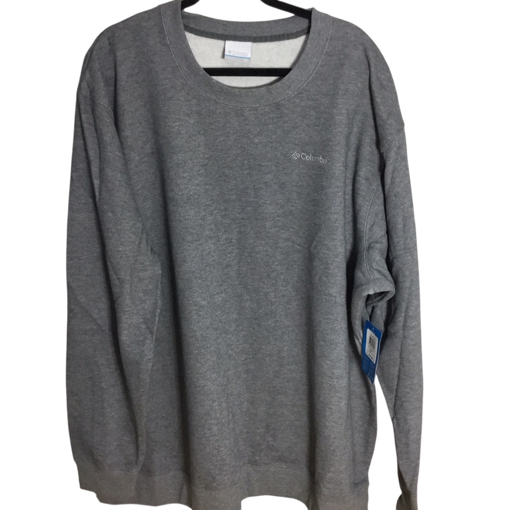 Columbia GRAY Men's Size 4XT Crew Neck Sweatshirt NEW With Tag UNISEX 4XT